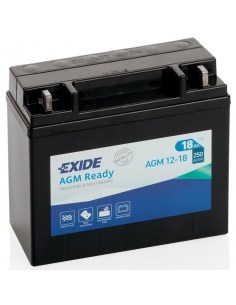 Bateria de Moto Exide Factory Sealed AGM12-18  12V - 18Ah - 250A