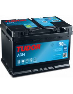 Batería Tudor TK700 - AGM - 12V - 70Ah - 760A - Start-Stop