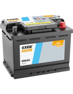 Batería Exide EB62012V - 62 Ah - 540 A