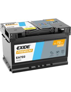 Batería Exide EA72212V - 72Ah - 720A - Premium