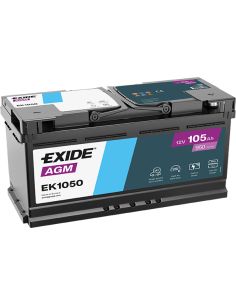 Batería Exide AGM EK1050 12V - 105h - 950A - Start-Stop