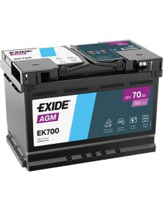 Batería Exide AGM EK700 12V - 70Ah - 760A - Start-Stop