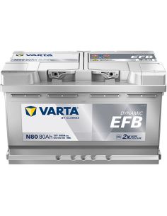 Batería Varta Blue Dynamic EFB N80 12V - 80Ah - 800A 