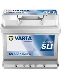 Batería Varta Dynamic SLI C6 12V - 52Ah - 520A