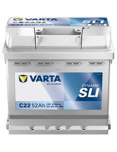 Batería Varta Dynamic SLI C22 12V - 52Ah - 470A