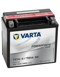 Batería Varta Powersports AGM TX14-4 / TX14-BS 12V - 12Ah - 200A