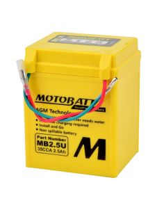 Batería Motobatt MB2.5U 6V - 2.7Ah - 35A