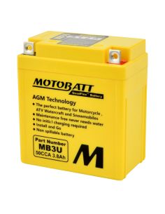 Batería Motobatt MB3U 12V - 4Ah - 50A