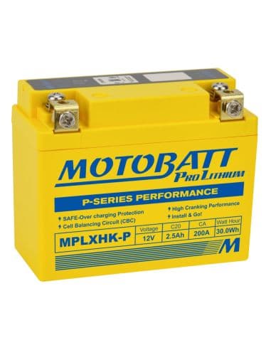 Batería Motobatt MPLXHK-P 12V - 2.5Ah - 200A