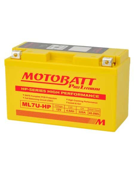 Batería Motobatt MLX7U-HP 12V - 5Ah - 350A